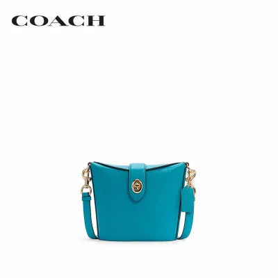 COACH กระเป๋าสะพายข้างผู้หญิงรุ่น Addie Crossbody สีฟ้า C2814 IMTEA