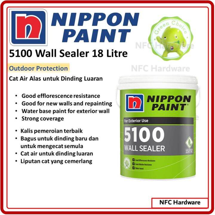 NIPPON PAINT 5100 Wall Sealer 18 Litre Lazada