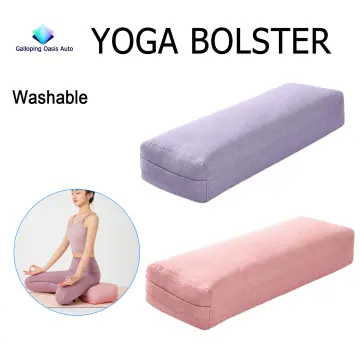 Auxiliary Cylindrical Purple Cushion Pillow Washable Yoga Bolster