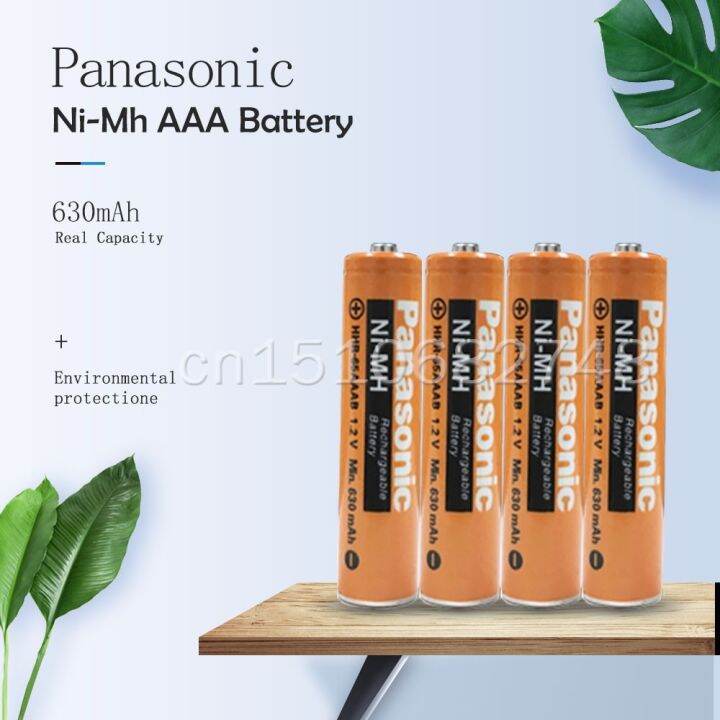 COD Panasonic 1.2V Nimh nimh 630mAh AAA Rechargeable batteries For