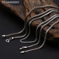 ☋♣ Unibabe Real S925 Sterling Silver Chopin Chain Solid 925 Silver Mens Necklace Bold Clavicle Chain Sweater Chain Woman Necklace