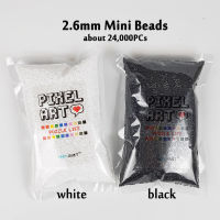 2.6mm Mini Beads 250G 24000PCS Pixel Art White Black for kids Hama beads diy Puzzles Iron Beads high quality DIY gift