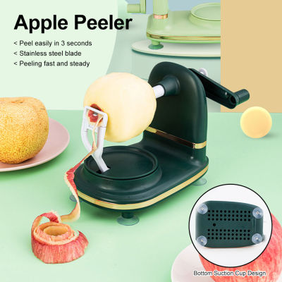 [พร้อมสต็อก] ZIR Mall เดิมมือ Cranked แอปเปิ้ลปอกสแตนเลสผลไม้ปอกเครื่องหั่นแอปเปิ้ลผลไม้เครื่องปอกเปลือกชุดครัวสร้างสรรค์เครื่องมือตัด