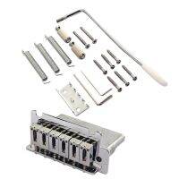 【CW】 Chrome 6 String Electric Guitar Tremolo Bridge with Bar for Fender Strat Parts