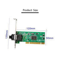 การ์ดเครือข่าย PCI การ์ด Lan ไฟเบอร์ PCI 10100Mbps อุปกรณ์เสริมคอมพิวเตอร์ Diskless สำหรับเกมคอมพิวเตอร์เดสก์ท็อปการ์ด PCI Gaming Adaptive