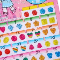 1 Sheet 60PCS Cute Wonderful Kids Stickers DIY Earring Cartoon Reward Crystal Sticker Toys For Children adesivos