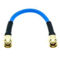 HVJ-Sma Male To Sma Male Plug Connector Rg402 Rg-402 Semi Flexible Coaxial Cable  0.141" 50ohm Blue