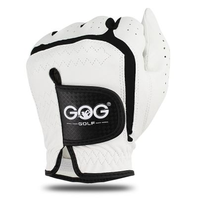 GOG Golf หนังแกะแท้สำหรับผู้ชายสีขาวระบายอากาศได้สำหรับ Gratis Ongkir กอล์ฟ1ชิ้นสินค้าใหม่
