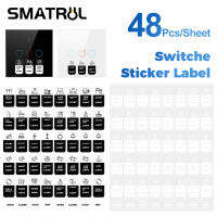 SMATRUL Touch Switch Lcon สติกเกอร์ Wording ป้ายปุ่มกดสวิทช์ผนังฉลากเครื่องใช้ในบ้านสติ๊กเกอร์พร้อมกาวใช้เพื่อแยกกุญแจ