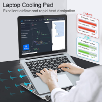 Laptop Cooling Fan Pad Aluminum Gaming Notebook Support Stand With Cooler Portable PC Folding cket for Holder Base