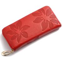 New Women Cowhide Wallets Genuine Leather Purses Female Long Zipper Money Bag 6 Inch Phone Pocket Card Holders  Clutch Carteras