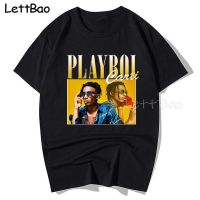 MenS T-Shirt Rap Eminem Tupac Rapper Playboi Carti Tshirt Unisex Cotton Vintage Black T Shirt Casual Hip Hop Streetwear Tees 【Size S-4XL-5XL-6XL】