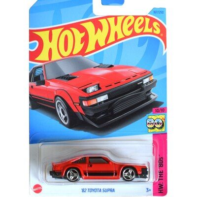 Original Hot Wheels Car 82 TOYOTA SUPRA Carro Diecast 1:64 23K-167 Metal Model Kids Boys Toys For Children Birthday Gift