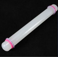 White 23cm Non-stick Glide Fondant Rolling Pin Fondant Cake Dough Roller Decorating Cake Roller Crafts Baking Cooking Tool E226 Bread  Cake Cookie Acc