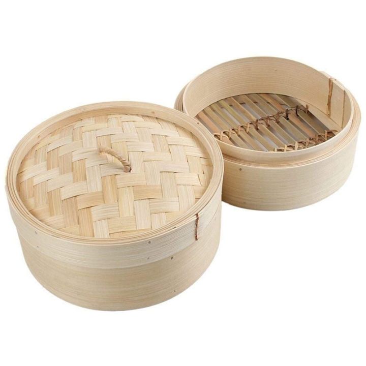 bamboo-steamer-2-tier-8-inch-dim-sum-basket-rice-pasta-cooker-set-with-lid-by-steam-basket-for-vegetables