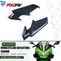 For Kawasaki Ninja 400 z400 2019- 2023 Full Carbon Fiber Motorcycle Accessories Winglets Air Deflector