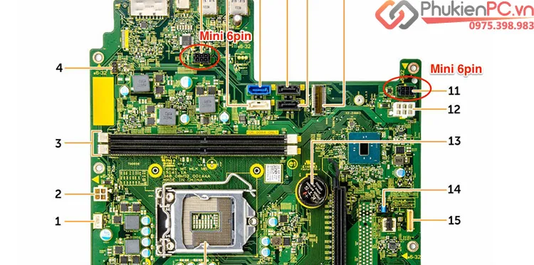 Dây cáp nguồn mini 6Pin ra 2 SATA lắp đặt thêm SSD HDD cho máy tính đồng bộ DELL Optiplex Vostro 3670, 3650, 3070, 3060, 3967, 3977, 3980, 3653, 3655, 3252, 3668, 3660, 3250, 3471, 3671 Dây cáp nguồn mini 6Pin ra 2 SATA lắp đặt thêm SSD HDD cho máy tính đồng bộ DELL Optiplex Vostro 3670, 3650, 3070, 3060, 3967, 3977, 3980, 3653, 3655, 3252, 3668, 3660, 3250, 3471, 3671