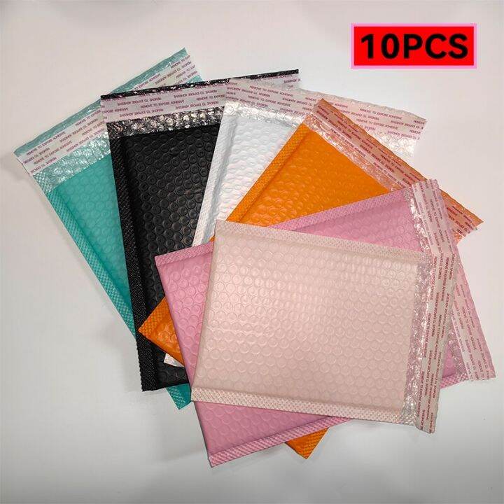 สีผู้ซื้อเมลเลอร์10ชิ้นแบบซีลเองกระเป๋าใส่ของขนาดเล็กอุปกรณ์ธุรกิจซองกันกระแทกซองจดหมายถุงส่งไปรษณีย์