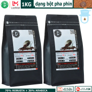1kg Cà phê Bột Pha Phin tỉ lệ 7-3 rang mộc DUC ANH COFFEE với- đậm đắng