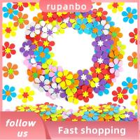 RUPANBO039392692 160ชิ้นสติกเกอร์โฟมสติกเกอร์ลายดอกไม้โฟมดอกไม้โฟมงานฝีมือ DIY งานฝีมือวันคุณแม่