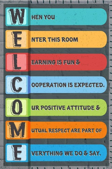 Welcome Classroom Poster Poster Classroom Must Haves Classroom Rules ...