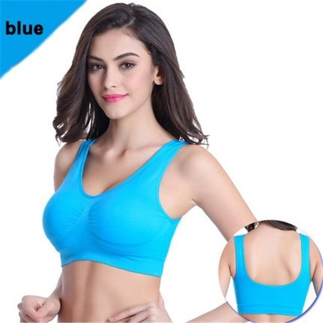 1pc Non-wired Sports Bra With Removable Pads, Seamless Sleep Bra