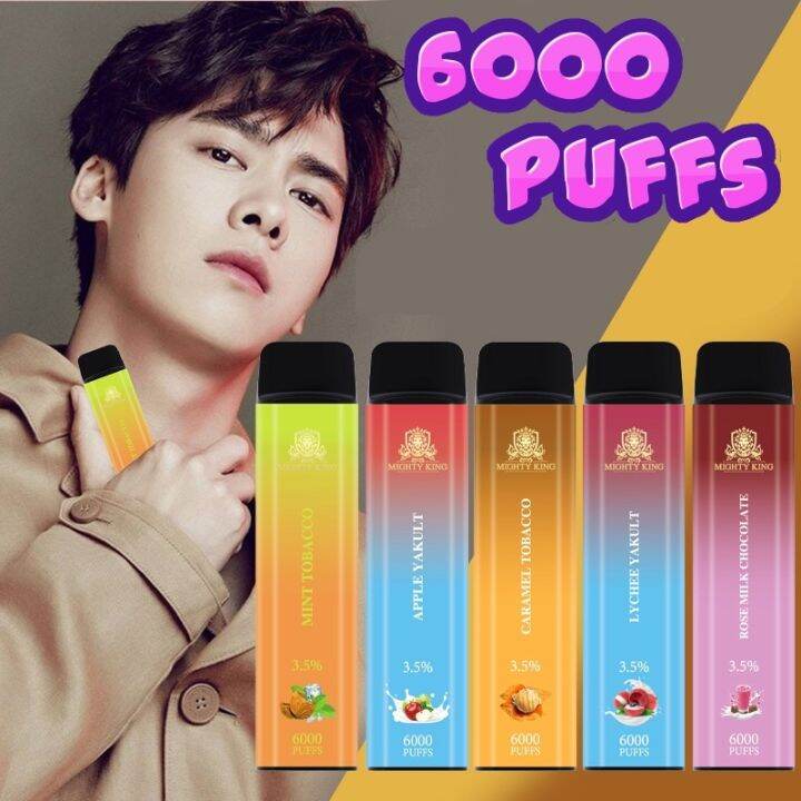 MIGHTY KING 6000 PUFFS RECHARGEABLE DISPOSABLE PODS MODS Lazada PH