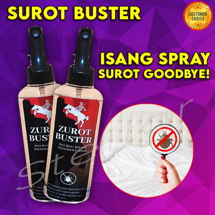 Original Zurot Buster BedBug / Surot Killer Spray (250 ML), BEST FOR ...