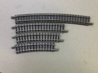 N Scale Tomix  Curved rail C Radius 15  Grey 6 sizes.  N Scale Tomix รางโค้ง C รัศมี 15 สีเทา 6 ขนาด