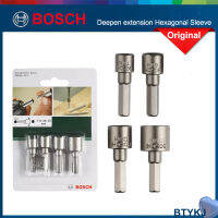 BOSCH 4ไขควง Pcs ปลอกหกเหลี่ยมลึก39มม. ลึกแขนเสื้อส่วนต่อไม่มีแม่เหล็ก7/8/10/13มม. พร้อมก้านหกเหลี่ยม2609255904