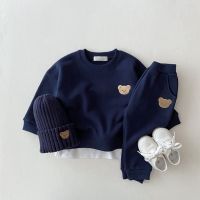 New 0-5yrs Boys girls Clothing Sets Autumn Baby Kids Sets Cotton Star Tracksuits Kids Suits Long Sleeve T Shirt Pants Free shipp