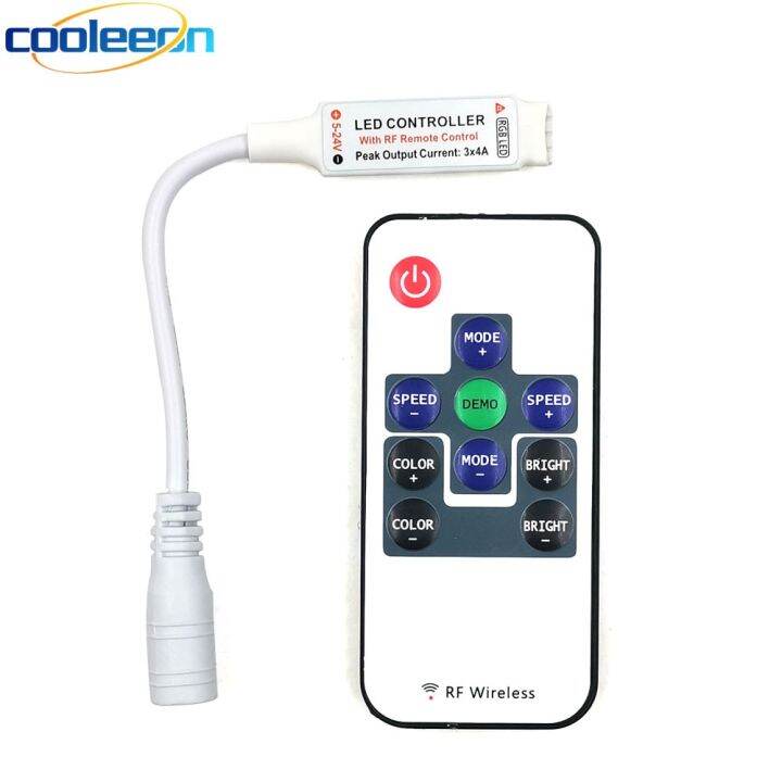 RF Wireless RGB Controller DC Connector for LED Strip Light Dimmer