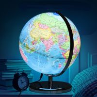 World Globe English Version World Map Globe With LED Light Geography Educational Supplies