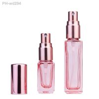 ❍♠ Transparent Glass Spray Bottles Rose Gold Protable Refillable Atomizer Perfume Bottle Fine Mist Sprayer Empty Cosmetic for Trave