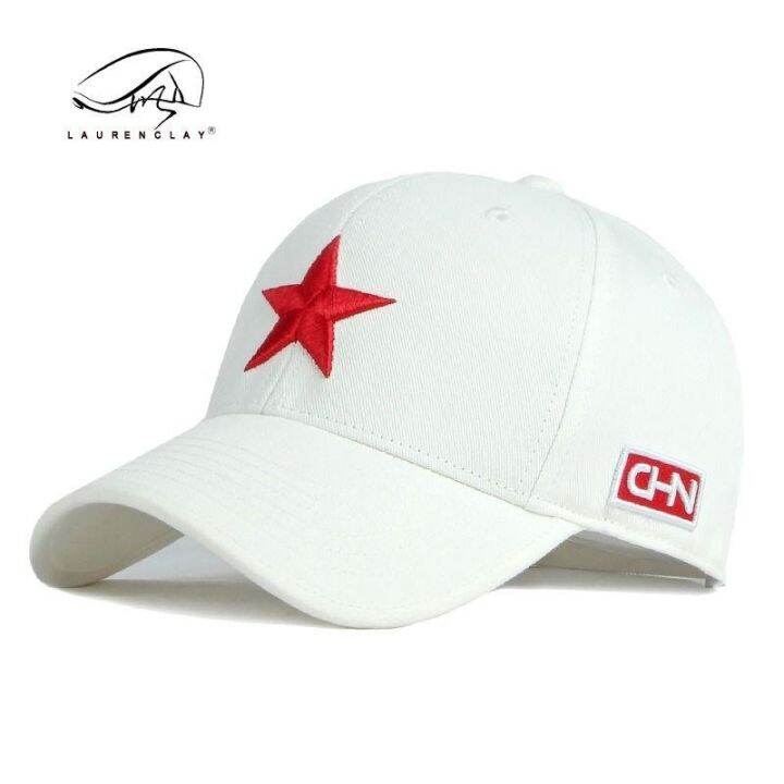 cui-jians-same-style-peaked-cap-hat-mens-and-womens-casual-sunscreen-baseball-cap-hard-top-personality-embroidery-chinese-style-five-pointed-star