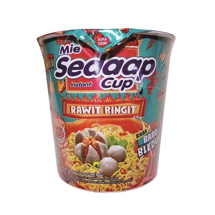 Mie Sedaap Cup Rawit Bingit Rasa Baso Bleduk 1 Pcs Lazada Indonesia