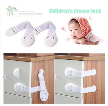 Baby Safety Lock Refrigerator Lock Child Anti-clamping Cabinet Door Lock  Door Stopper Freezer Lock