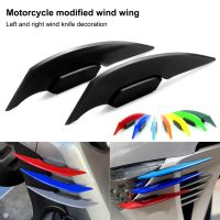 ☢∏▥ 1Pair Universal Motorcycle Winglet Aerodynamic Spoiler Wing with Adhesive Motorcycle Decoration Sticker for Motorbike Scooter