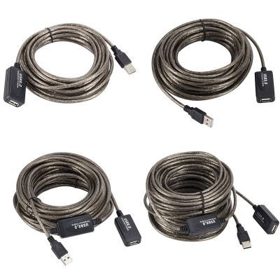 5M/10M/15M/20m USB 2.0 Extension Cable Male to Female Active Repeater Wireless Network Card Extender Cable Cord USB Adapter