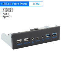 USB 2.0 USB 3.0 3.5mm Audio Front Panel USB3.0 Hub Splitter Internal Combo Rack Adapter for Desktop 3.5 Inch Floppy Bay