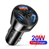 ร้อน hanoe413 - / 20W Fast Charging USB Car Charger โทรศัพท์มือถือสำหรับ iPhone 13 12 Pro Max Xiaomi Airpods Samsung Quick Charge 3.0 PD อะแดปเตอร์โทรศัพท์