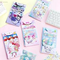 ASYMME กาวตนเอง Kawaii Deacls สมุด ภาพถ่าย สติกเกอร์วารสาร Cinnamoroll เครื่องเขียน stickey สติ๊กเกอร์อะนิเมะญี่ปุ่น การตกแต่งบัญชีมือ ชุดสติ๊กเกอร์การ์ตูน