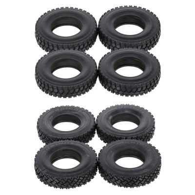 【CW】4 Pieces RC Tires Rubber Tyre 20mm Width Wear Resistant Wheel Tyres Set for 114 RC Car Tamiya Tractor Truck