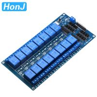 16 Channel Relay Shield Module DC 5V 12V 24V with Optocoupler LM2576 Microcontrollers Interface Power Relay For Arduino DIY Kit Electrical Circuitry P