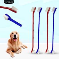 แปรงสีฟันสองชั้น Pet Dog Puppy ทันตกรรมจัดฟันทำความสะอาดฟันแปรง Soft QC7311124