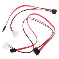 7 6 Pin Slimline SATA Cable for Slim Laptop SATA DVD CD-RW Drive Power Adapter Cable Notebook Optical Drive Cable Line