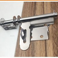 1pcs Stainless Steel Left and Right Latches Security Door Latches Heavy-duty Door Latches with Locks Security Door Latches