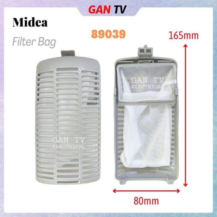 Midea 89039 Washing Machine Dust Lint Filter Bag 80mm x 165mm (Beg Penapis Habuk Mesin Basuh