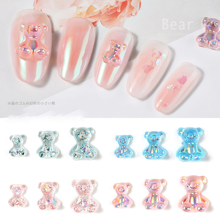 hairband-decoration-crystal-bear-enhancements-bear-shaped-nail-accessories-colorful-fruit-jelly-bear-candy-silicone-jelly-bear-nail-enhancement-bear-nail-ornament