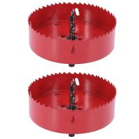 2pcs 125mm Wood Aluminum Alloy Cutting Diameter Hole Saw Tool